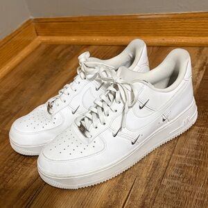 Nike Air Force 1 '07 LX Shoes White Hyper Royal CT1990-100 size 9